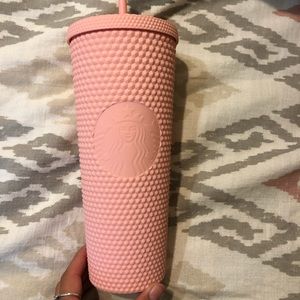 PINK STUDDED STARBUCK TUMBLER